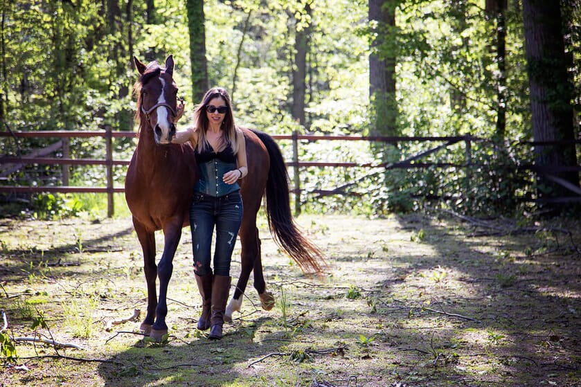 Summer Horseback Riding - Champagne Corsets & Designs